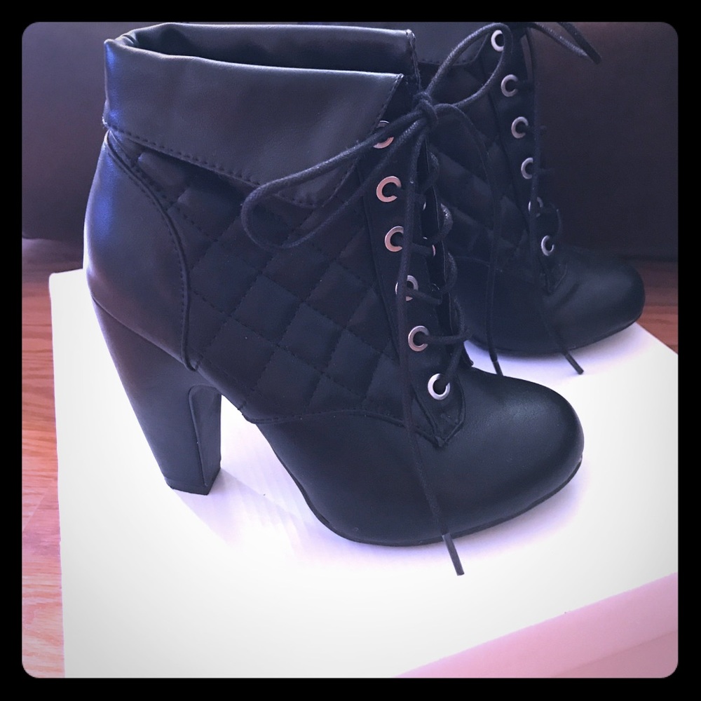 🔥 LAST CALL Faux Black Leather Booties