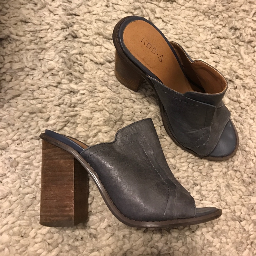 Kelsi Dagger Bowery mules in indigo
