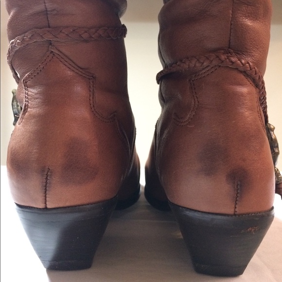 Zodiac leather boots size 7 brown - Picture 3 of 8