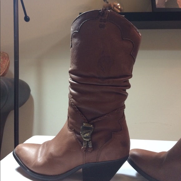 Zodiac leather boots size 7 brown - Picture 4 of 8