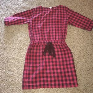 Gap buffalo plaid dress sz L