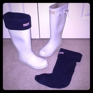 Hunter Tall Rainboots with Insert Socks!