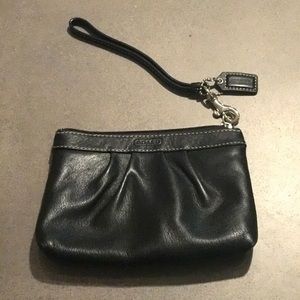 Coach leather wristlet!
