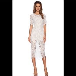 For love & lemons Luna lace dress in XS