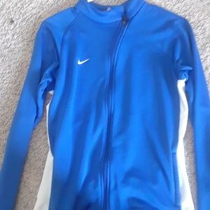 Nike blue zip up hoodie