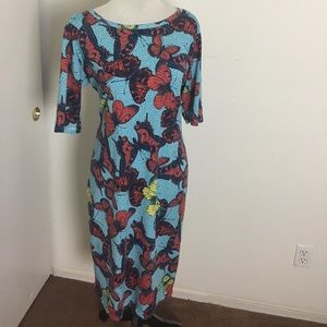 EUC LuLaRoe Julia XXL Butterfly 🦋