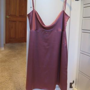 Reformation pink slip dress
