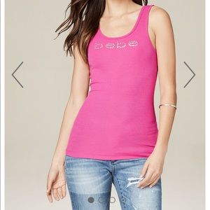 Bebe Womens Ribbed Tank Top