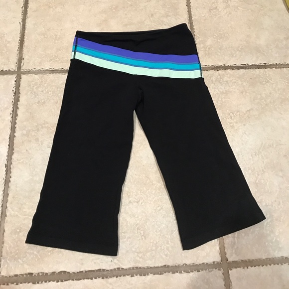 lululemon athletica Pants - Lululemon Retro Rainbow crops