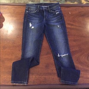 Joes cropped blue jean size 27