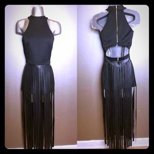 Sexy Vegan Leather Dress