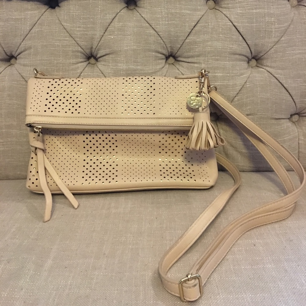 Jessica Simpson Nude crossbody bag