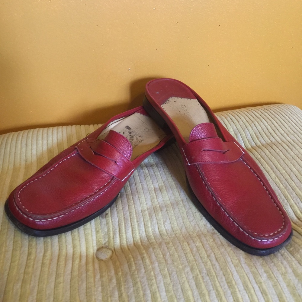 Cute red mules!! Goes with anything!