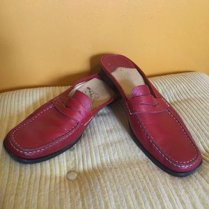 Cute red mules!! Goes with anything!