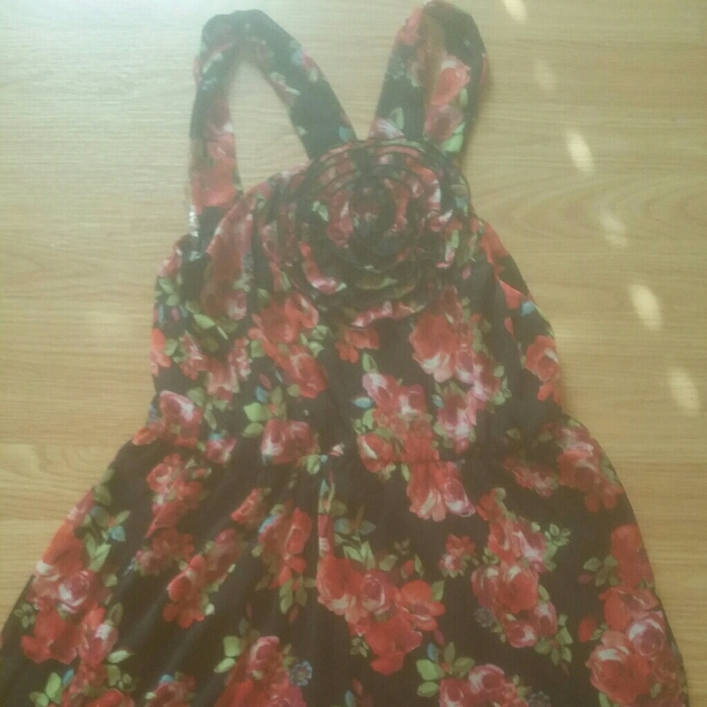 Beautiful  flower halter dress