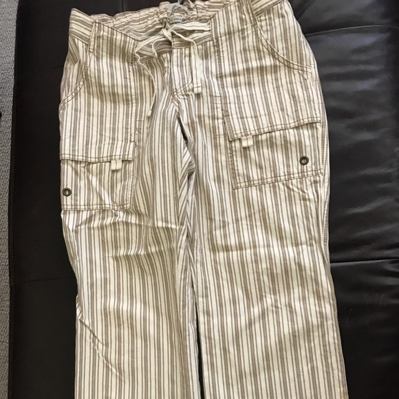 Striped Cotton Pants - Picture 1 of 4