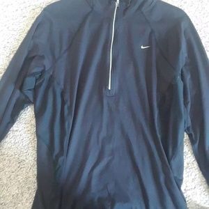 NIKE BLACK HALF ZIP