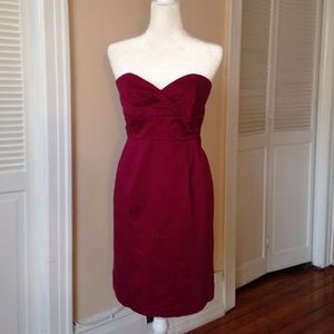 Cranberry Strapless Gown