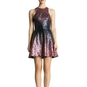 Sequin Dark blue and Muave Dress