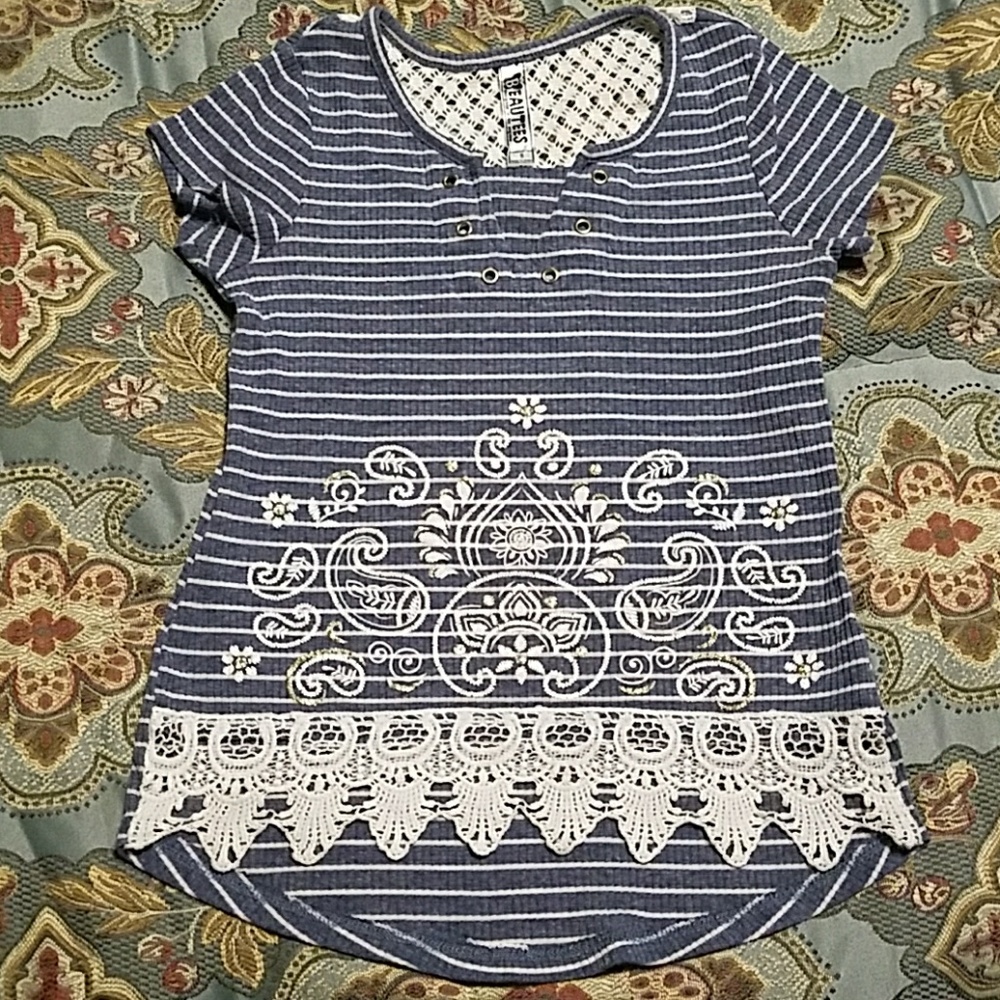 Beautees girls shirt sz S