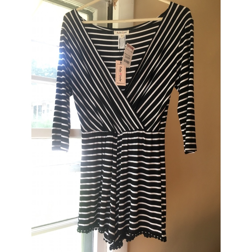 Striped romper