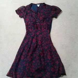 Delia's red and blue dress