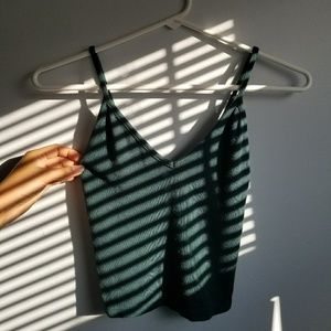 Simple green BRANDY MELVILLE  joanne v neck tank