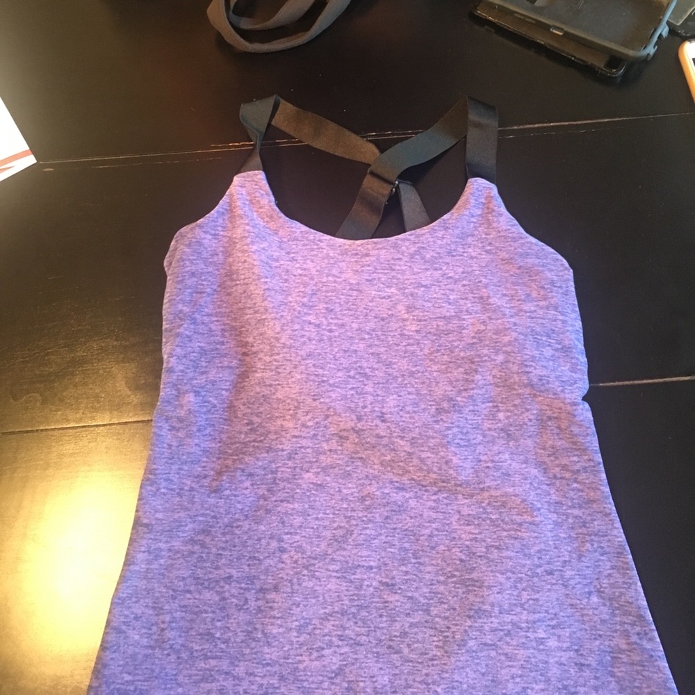 Beyond Yoga purple strappy tank