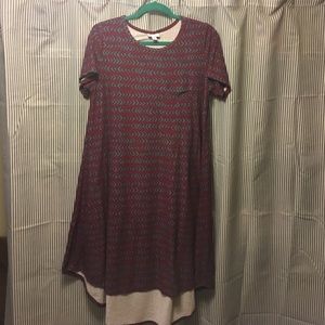 Lularoe Carly Chevron Print