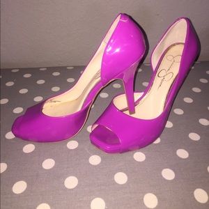 Jessica Simpson Fuchsia heels-Size 8