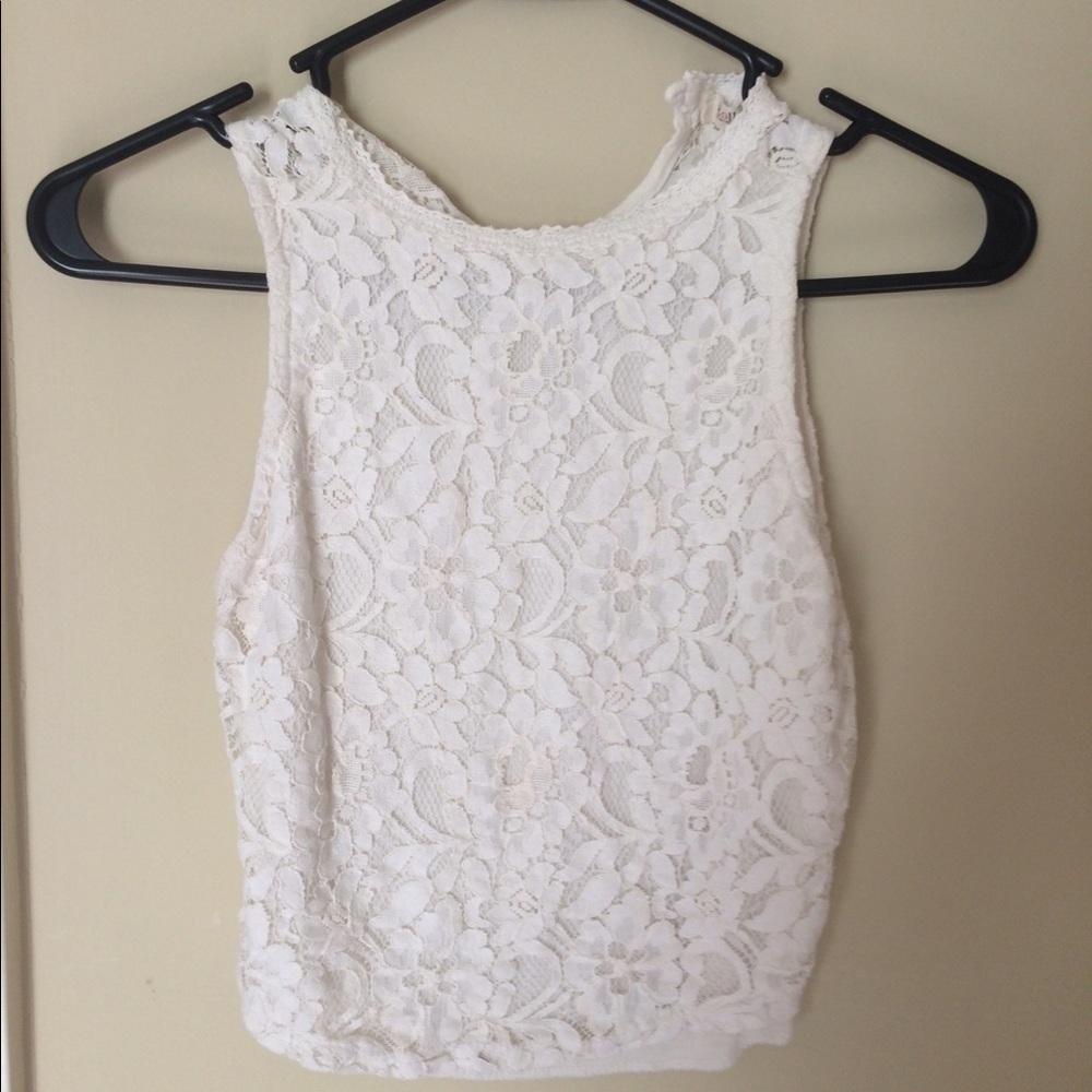 Lace crop top