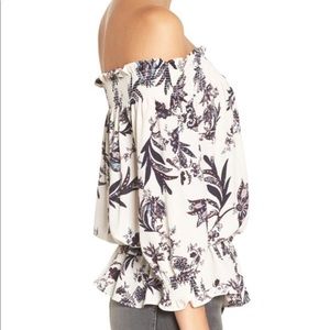 Smocked off the shoulder top