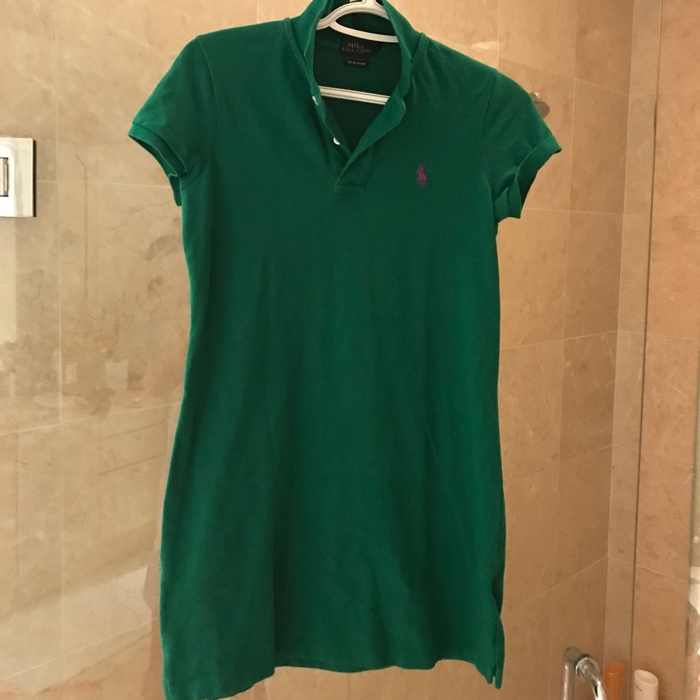 Hunter green mini dress Ralph Lauren small