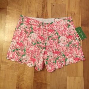 Lilly Pulitzer flamingo shorts