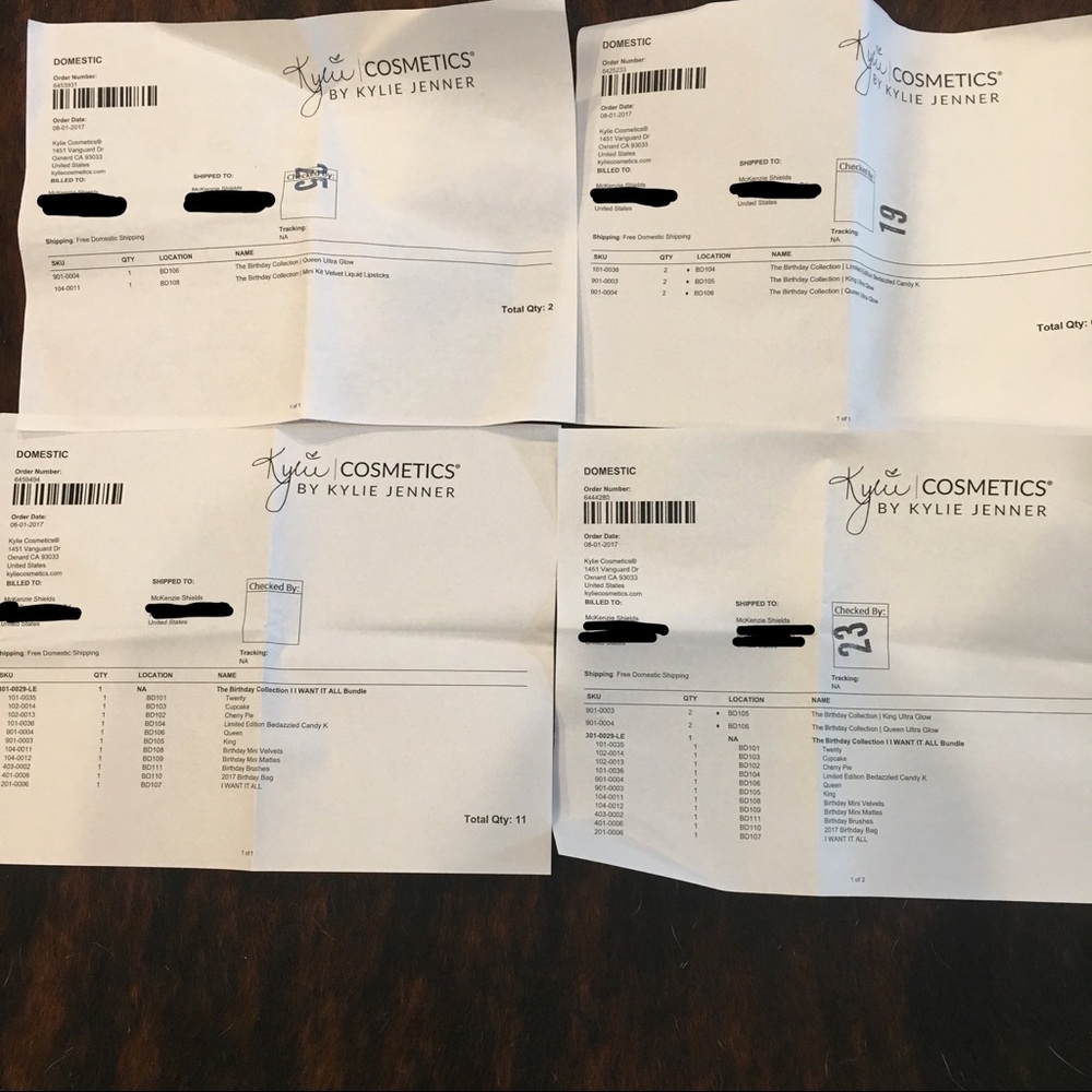 KYLIE BIRTHDAY BRUSH SET - Picture 4 of 4