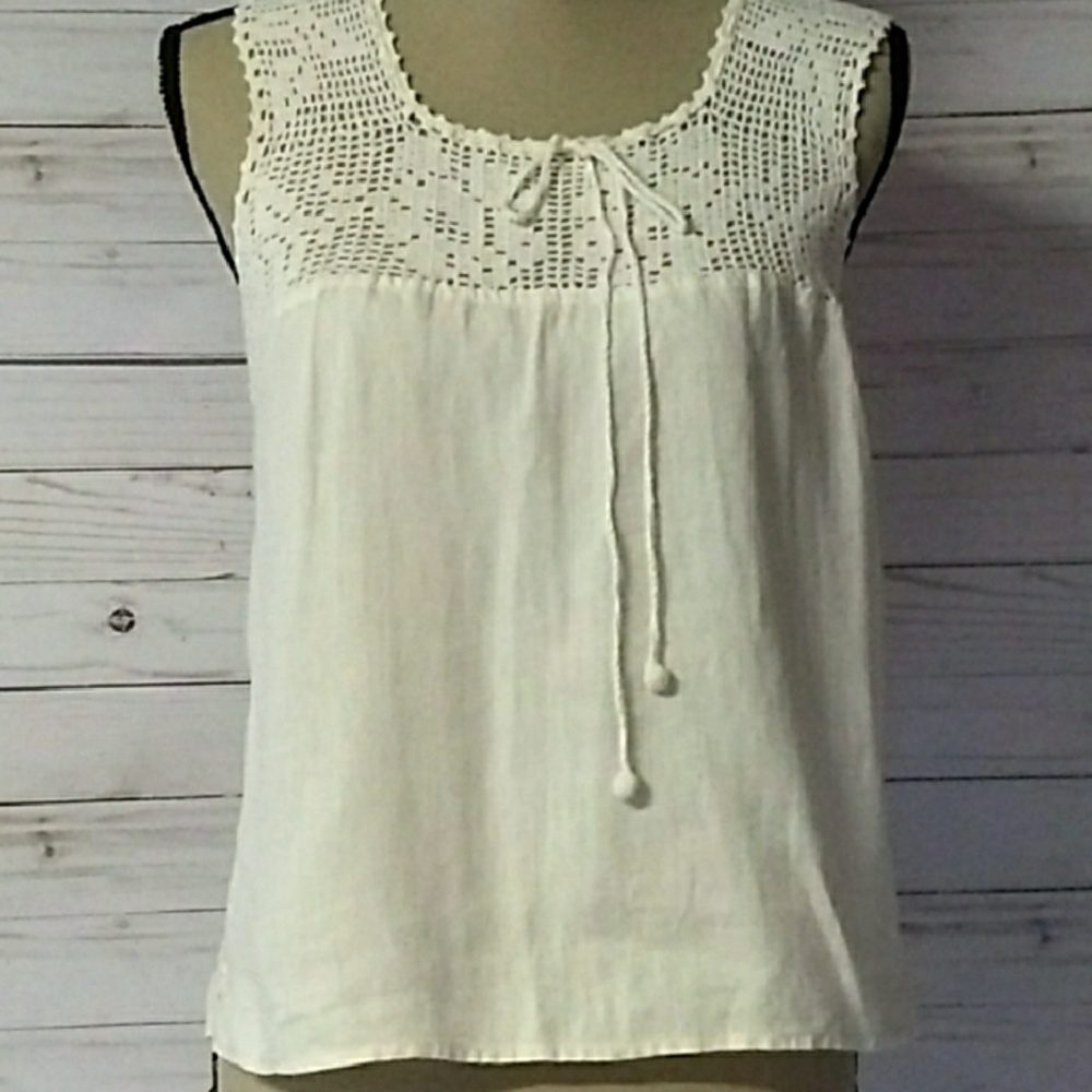Linen J. Jill sleeves pullover size XSmall