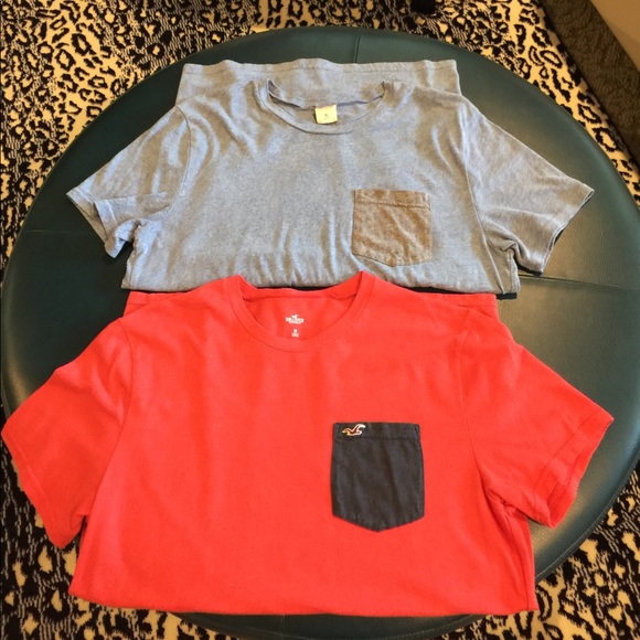 Hollister Other - HOLLISTER MENS 2 PACK TEES WITH POCKETS SIZE MED.