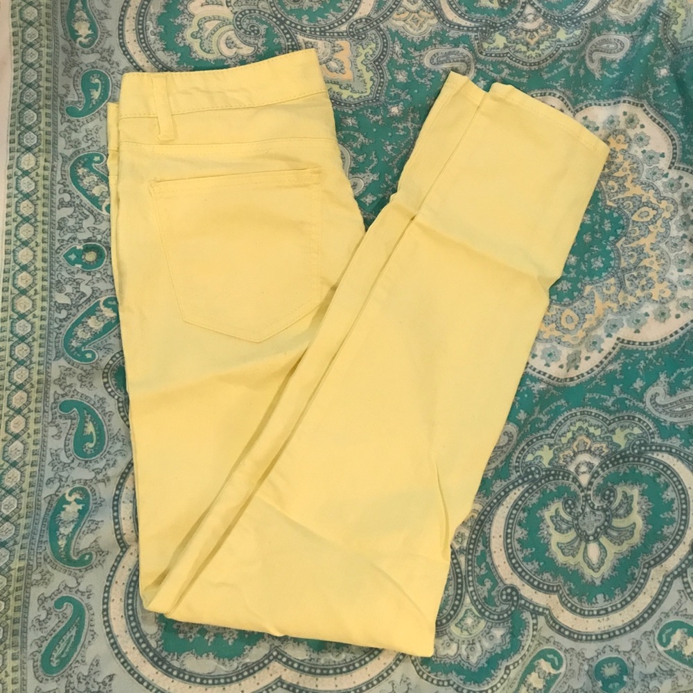 Yellow Forever 21 jeggings