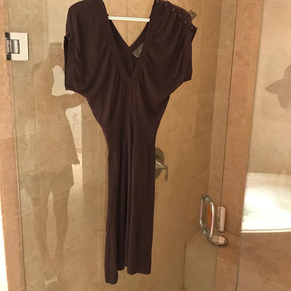 Chocolate Brown cotton dress, medium