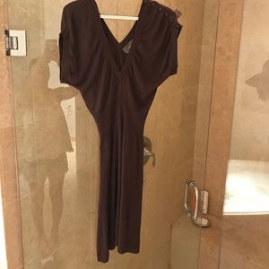 Chocolate Brown cotton dress, medium