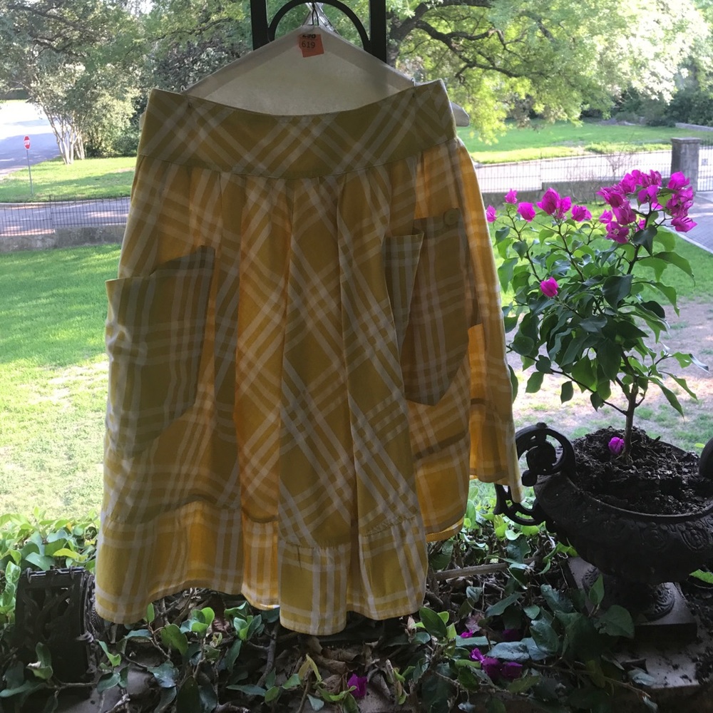 Yellow Paper Doll Los Angeles Skirt