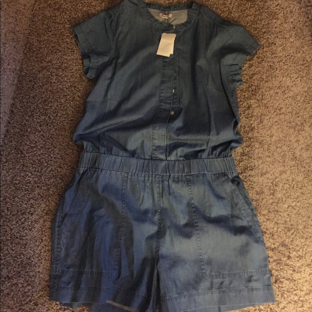 J crew blue romper. Size 4