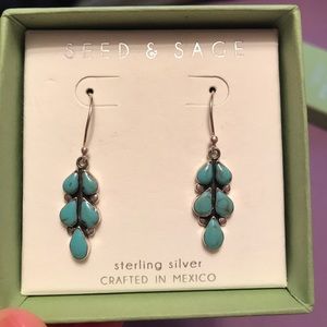 Turquoise dangling earrings