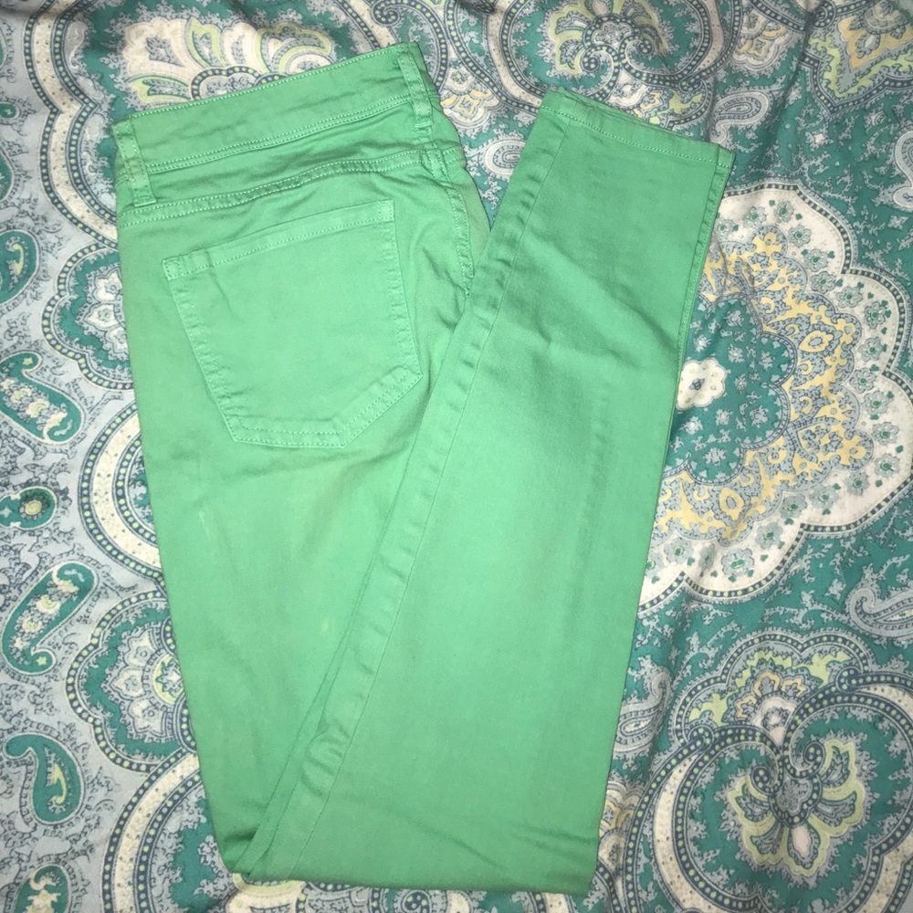 Mint green Forever 21 jeggings