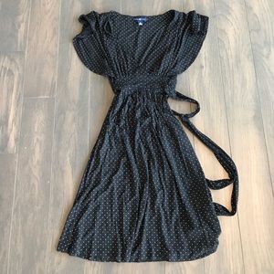 Gap Black and White Polka Dot Dress
