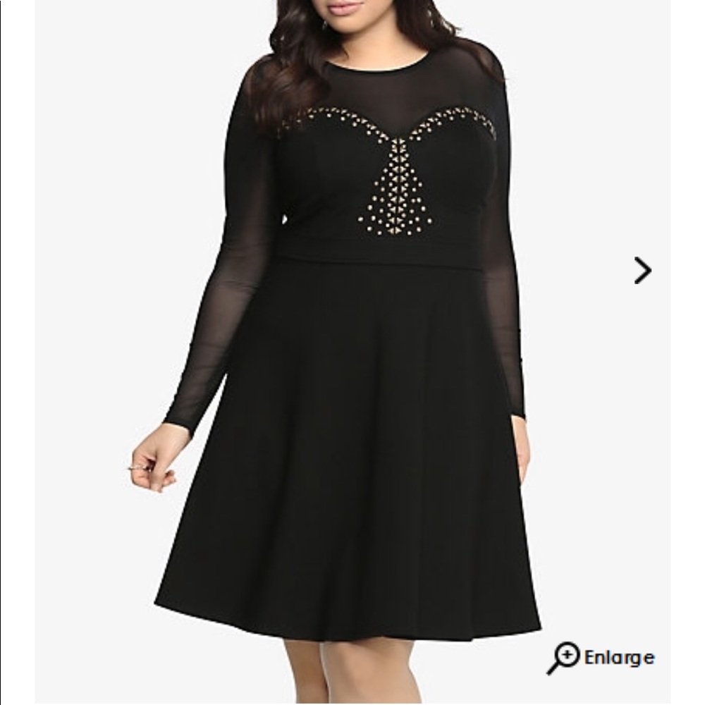 Torrid Mesh skater dress 0X