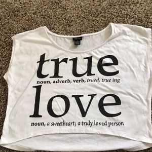 True Love crop top