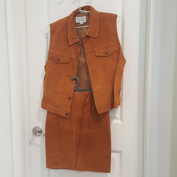 Ladies leather skirt / vest - Picture 1 of 1