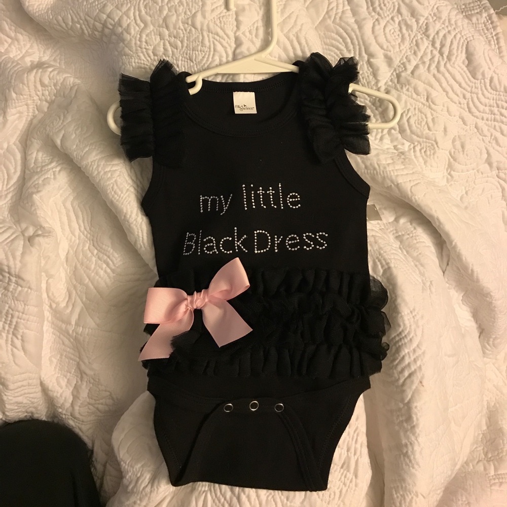 "My Little Black Dress" onesie