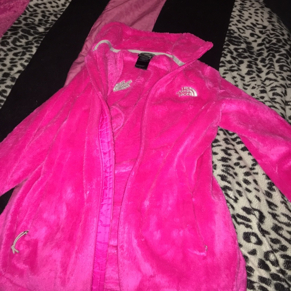 Pink north face jacket